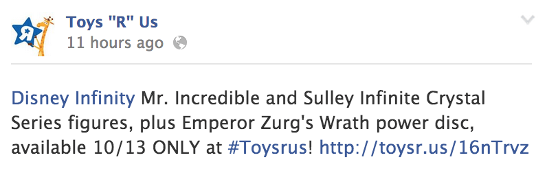 Toys R Us Sulley and Mr. Incredible Crystal Series Announcement