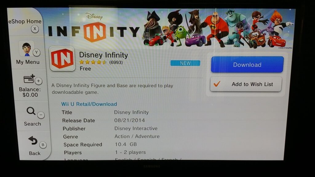 Disney Infinity 1.0 Free WIi U
