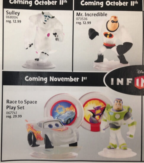 Crystal Lightning McQueen, Sully, and Mr. Incredible