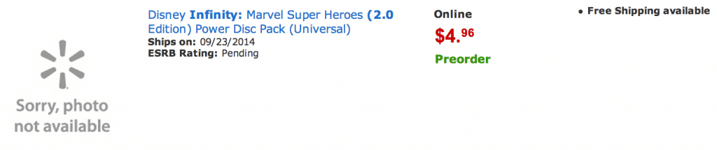 Marvel Super Hero Power disc Pack Walmart